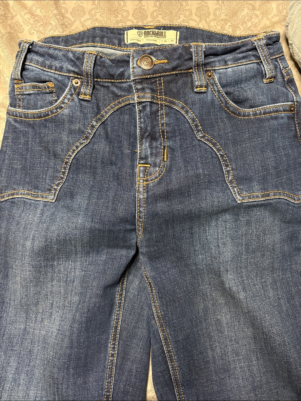 Rock & Roll Cowgirl High-Rise Dark Blue Jeans